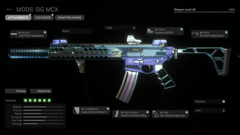 Combat Master gunsmith loadout and weapon mods preview